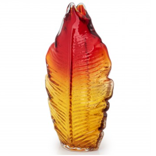 Ваза для цветов из венецианского стекла Осенний Лист Mirho 52008