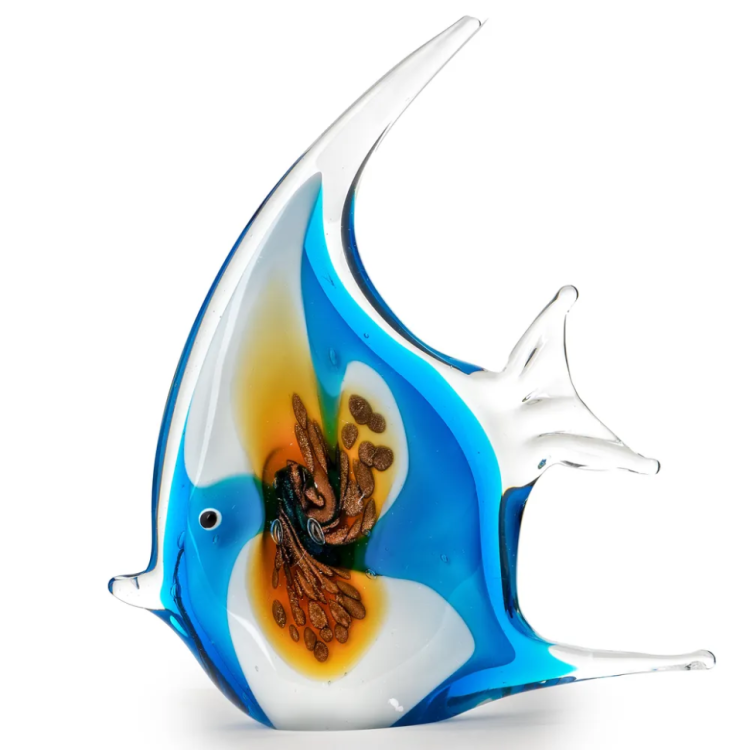 Статуэтка из Муранского стекла Рыбка - Авантюрин Mirho 21351M