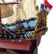 Модель парусного корабля Prins Willim, Голландия, 94 см, фотография кормы