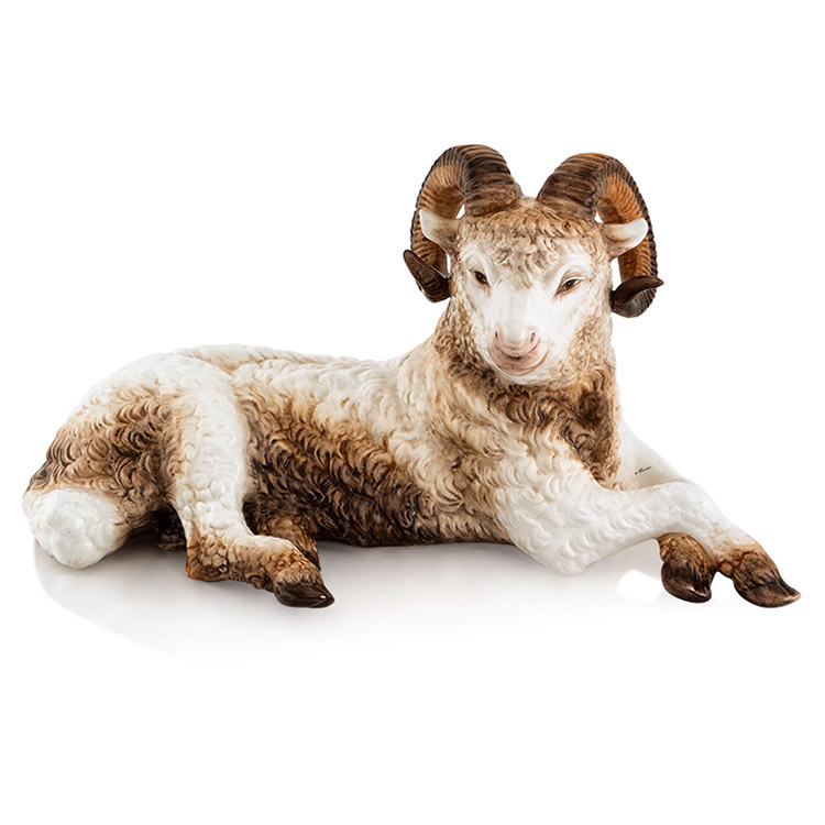 Статуэтка Коричневый Горный баран Ahura R1752/1/CTR