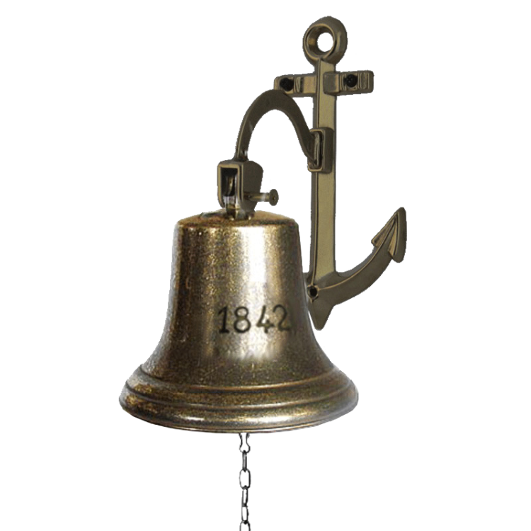 Рында c цепочкой 1842 на Якоре - Диаметр 18 см Alberti Livio AL-80-371-AP-ANT