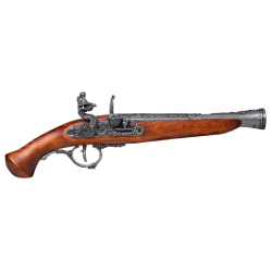 Макет Немецкого Пистоля 17 века, серебристый