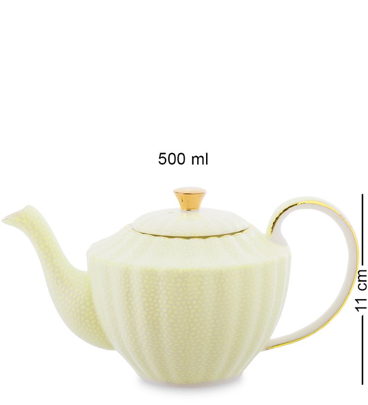 Чайный набор из фарфора на 4 персоны Мария Тереза Pavone AS-33, фотография чайника