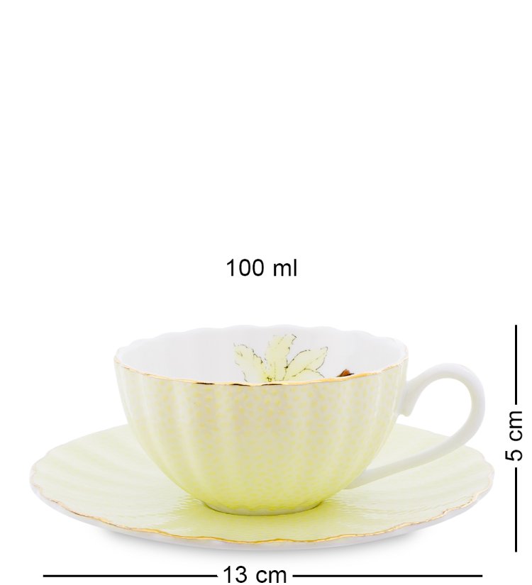 Чайный набор из фарфора на 4 персоны Мария Тереза Pavone AS-33, фотография кружки