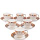 Чайный набор на 6 персон из фарфора Риомаджоре Pavone JK-223