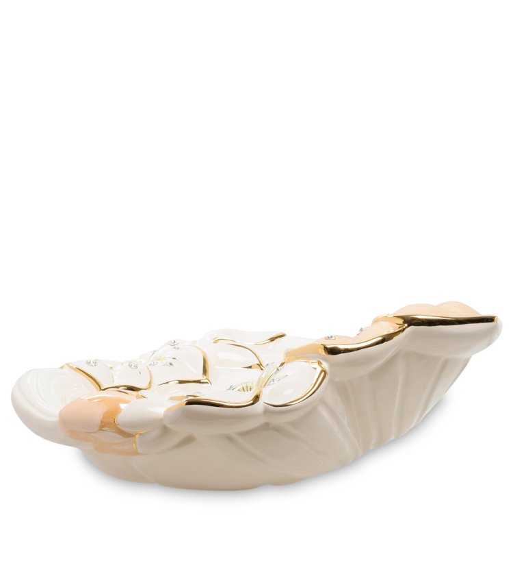 Блюдо из керамики цветы Ahura, фотография сзади