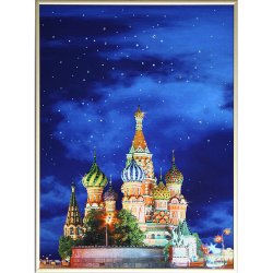 Картина Красная площадь 1 c кристаллами Swarovski
