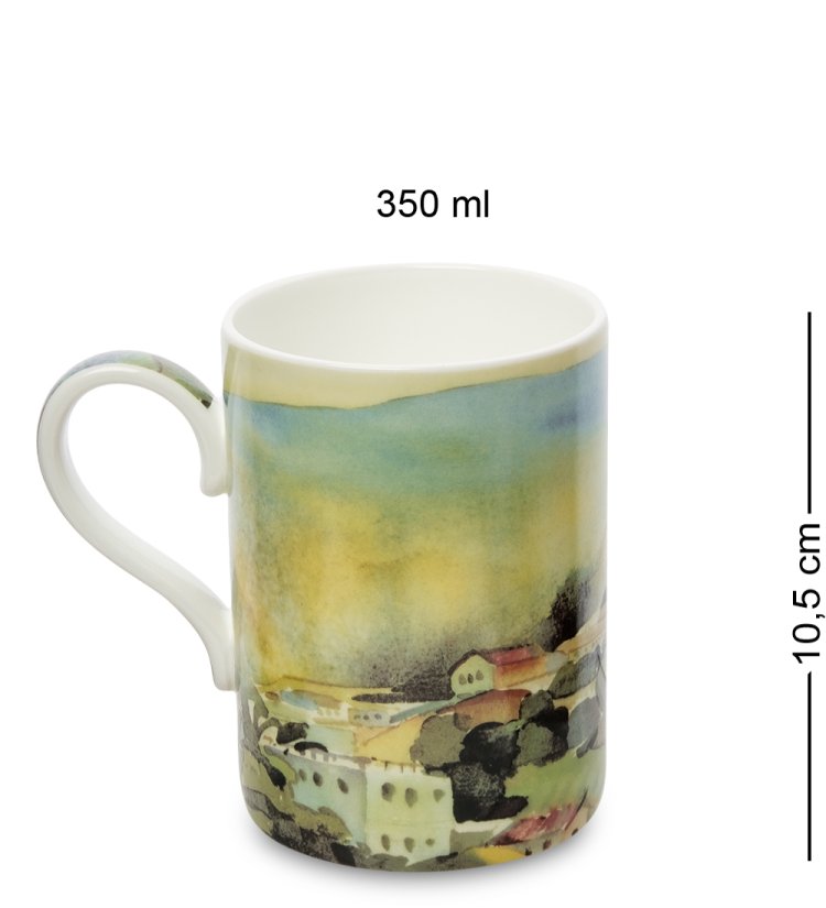 Кружка из фарфора Дома на Берегу Pavone JK-302, оборотная сторона