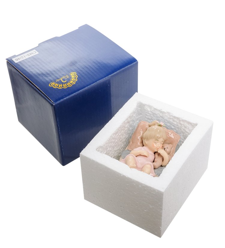 Статуэтка из керамики Девочка Не хочу быть взрослой Pavone CMS-12/40, фотография в упаковке