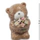 Фигурка из керамики коричневый Мишка с букетом цветов Pavone CMS-60/ 6