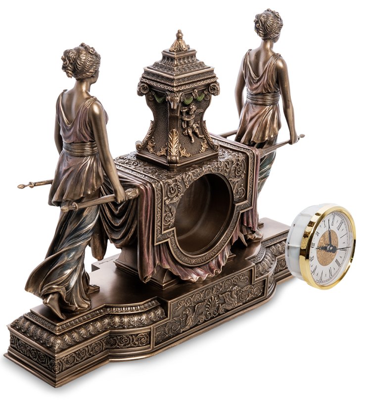 Часы в стиле барокко Уходящее время Veronese WS-613/ 1, разборный вид