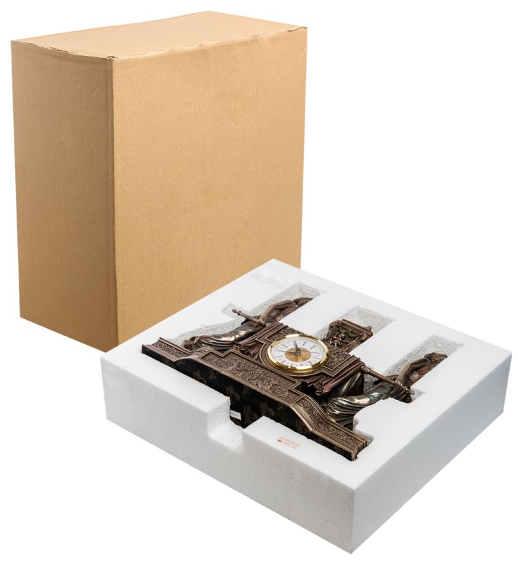 Часы в стиле барокко Уходящее время Veronese WS-613/ 1, упаковочный вид