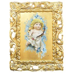 Картина из фарфора Ангел с луком