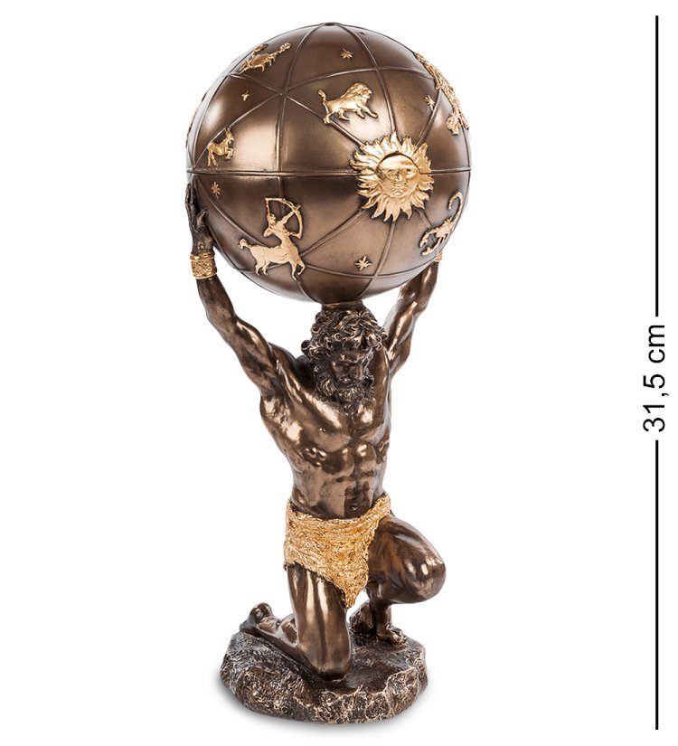 Статуэтка-шкатулка Атлас - Герой Veronese WS- 20/ 2