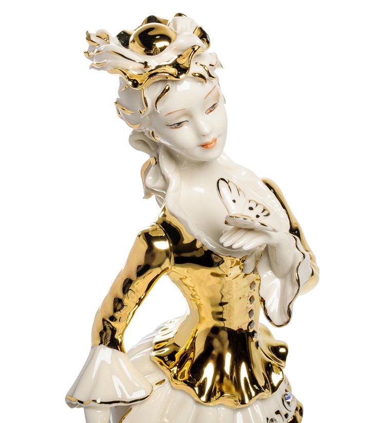 Статуэтка из керамики Леди Баттерфляй Sabadin Vittorio SV- 41, фотография крупным планом