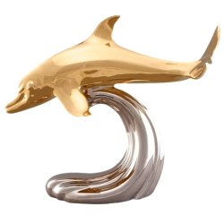 Статуэтка золотой Дельфин