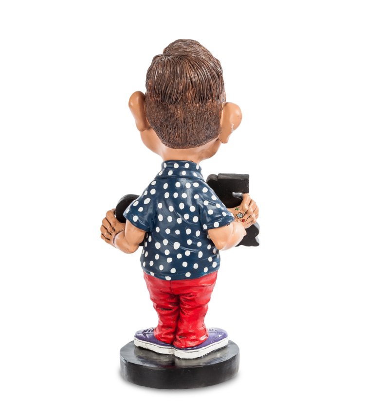 Статуэтка Мужчина с табличкой The Comical World of Stratford STD-16, оборотная сторона