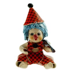Фигурка из фарфора Клоун мальчик со скрипкой
