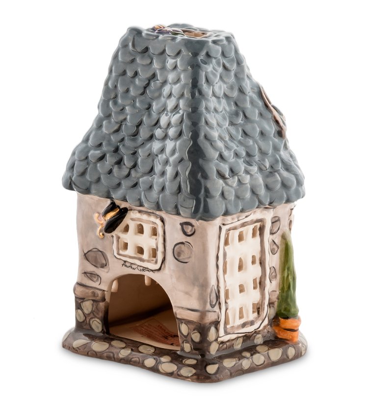 Подсвечник Домик Дикие цветы Blue Sky BS-162, фотография с обратной стороны