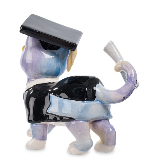 Статуэтка из керамики Кот Магистр Pavone CMS-31/ 8, оборотная сторона