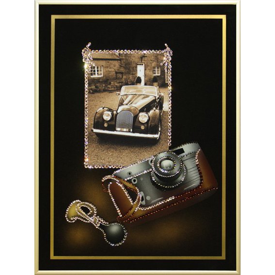 Картина Любительская фотография- Ретро c кристаллами Swarovski