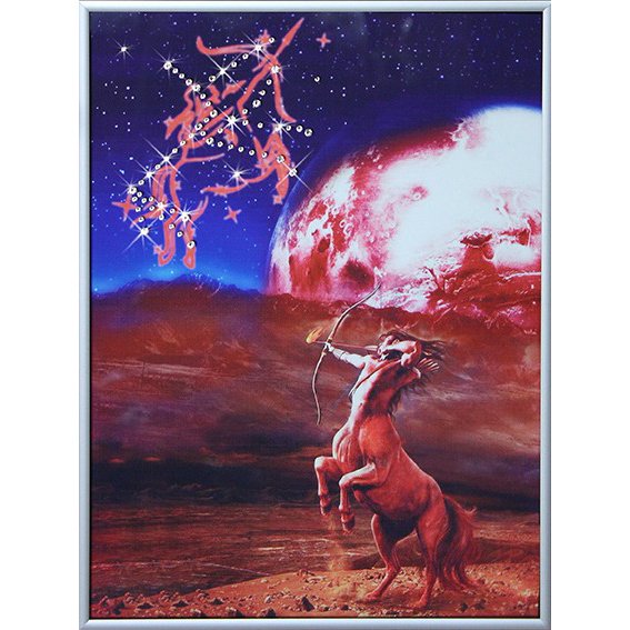 Картина Небесный стрелец c кристаллами Swarovski