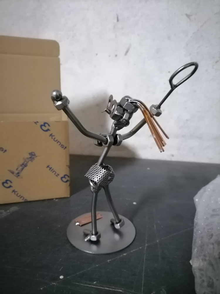 Фигурка из металла Теннисистка 088 Hinz & Kunst, фото со склада оборотная сторона