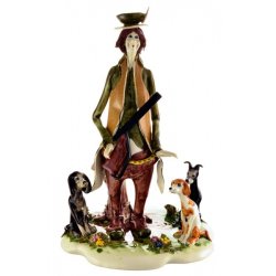 Фарфоровая статуэтка Скульптура Охотник