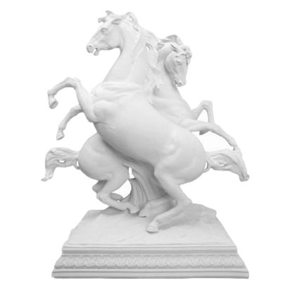 Статуэтка из фарфора Два белых коня