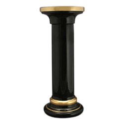 Колонна Гелиос черная, размер 35х35х86 см