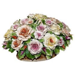 Статуэтка из фарфора корзина Роз