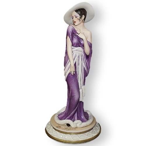 Фарфоровая статуэтка Леди в шляпе