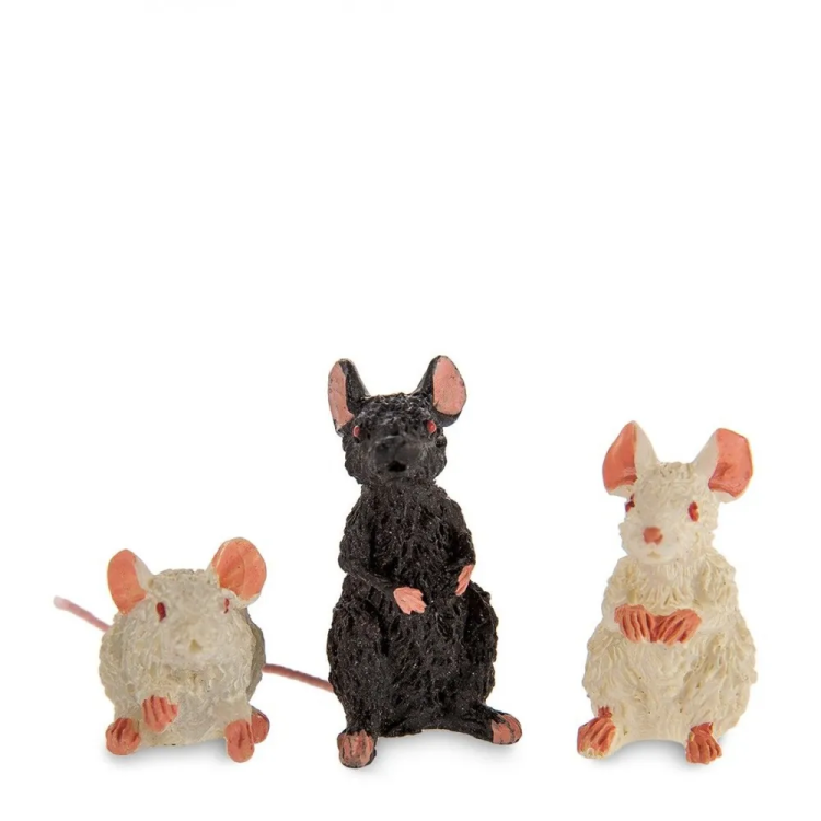 Статуэтка Кот с мышами - План побега Parastone DUB 51, портретный вид мышей