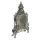 Каминные часы Париж с Канделябрами, серебряные Bello De Bronze BP-2705271-D, фотография часов с обратной стороны