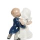 Статуэтка из фарфора Мальчик и девочка молодожены Pavone JP-15/ 7, фотография со спины