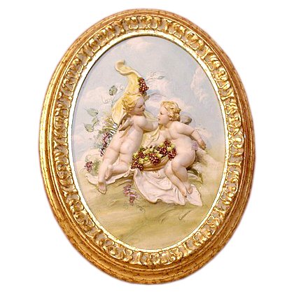 Барельеф Ангелочки с виноградом