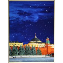 Картина Красная площадь 3 c кристаллами Swarovski