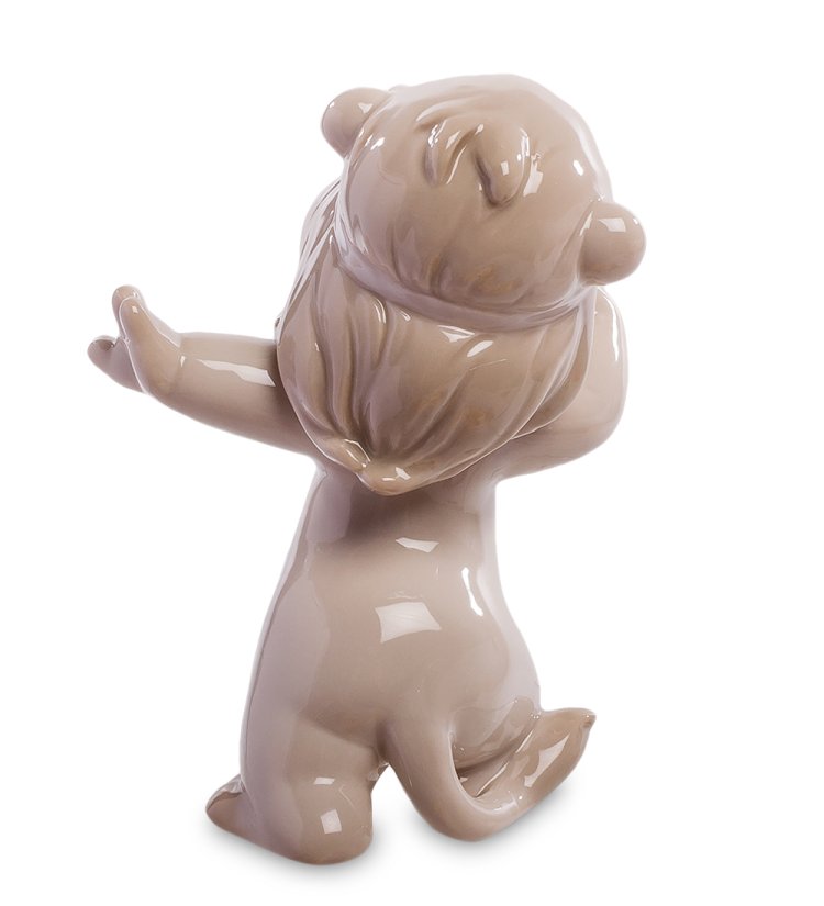 Фарфоровая фигурка Львенок Pavone JP-31/11, фотография со спины