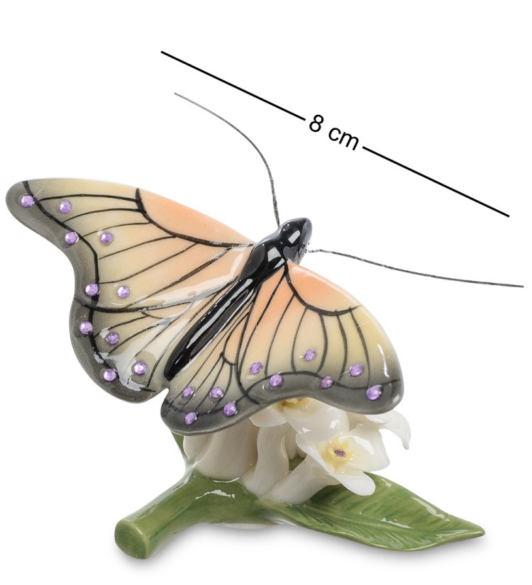 Керамическая статуэтка Бабочка на цветах Pavone CMS-35/ 4