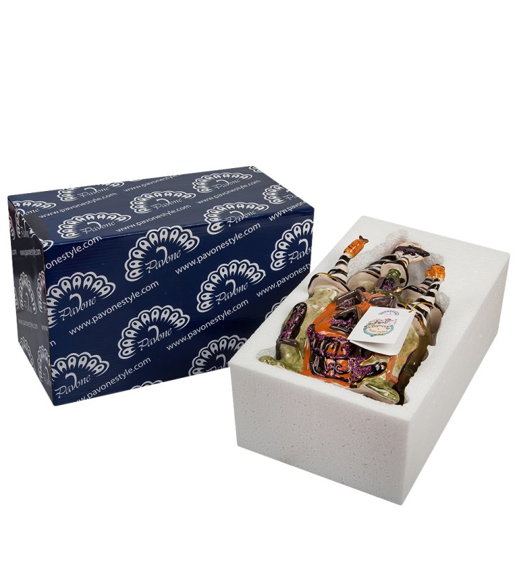 Подсвечник из фарфора Дворец из тыквы Pavone BS-530, упаковочный вид