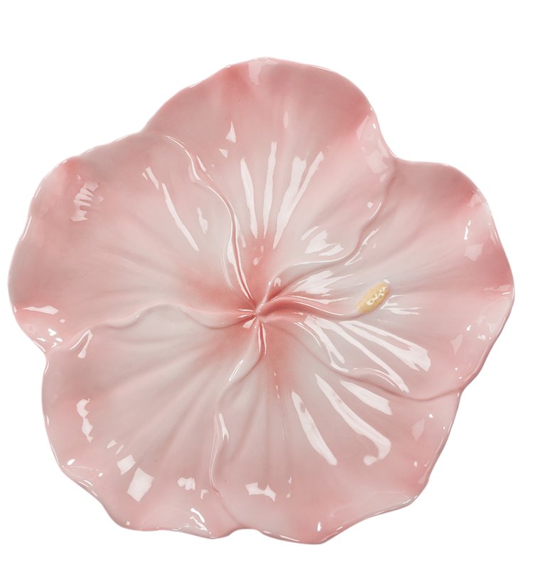 Десертная тарелка из фарфора Гибискус Pavone CMS-26/ 2, фотография сверху