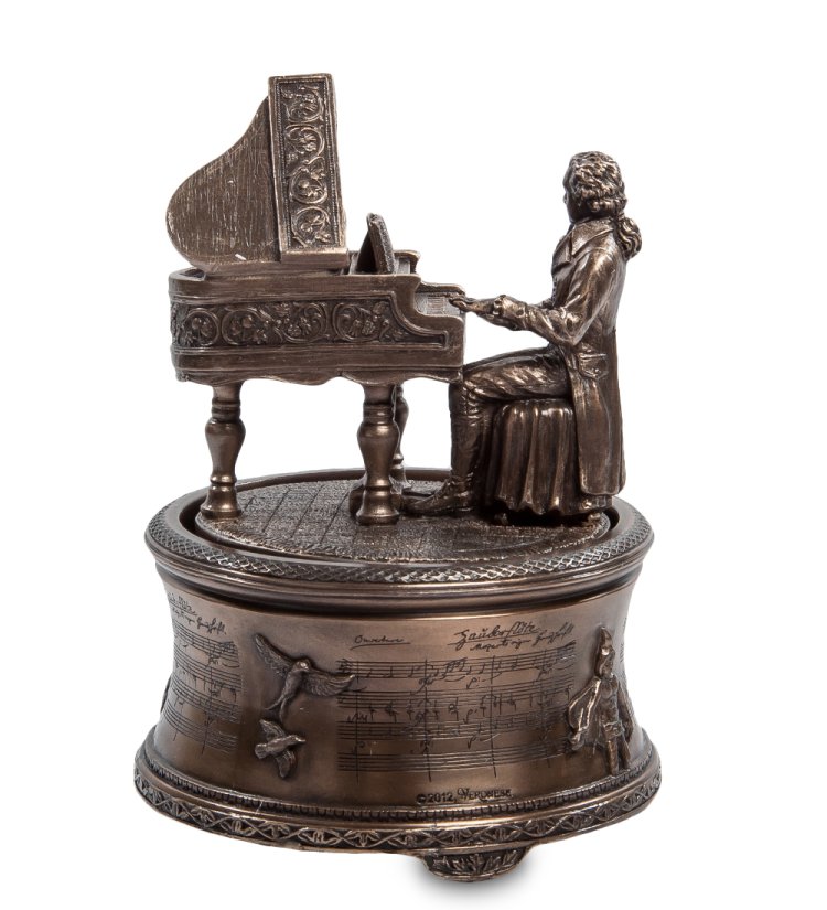 Музыкальная статуэтка Моцарт Veronese WS-97/ 1, оборотная сторона