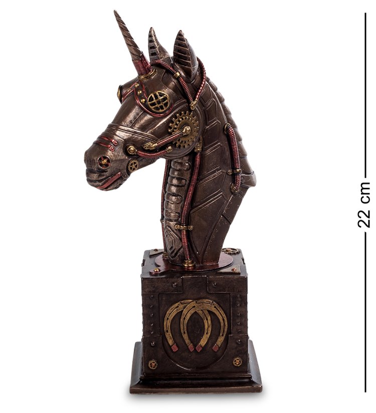 Статуэтка в стиле Стимпанк Единорог Veronese WS-293