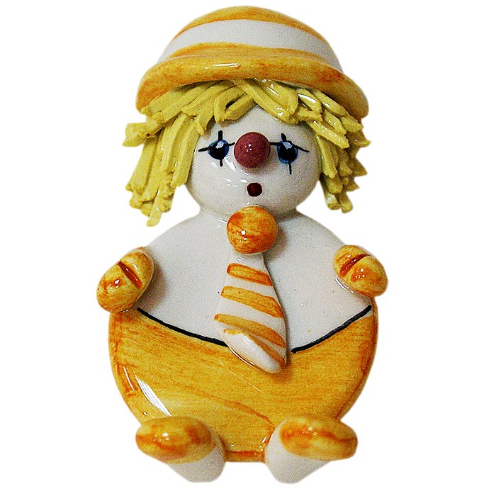 Магнит Клоун оранжевый