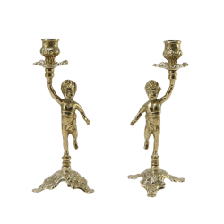 Набор из двух Подсвечников на 1 свечу Амур