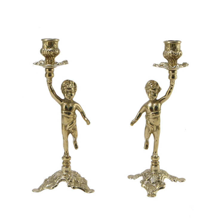 Набор из двух Подсвечников на 1 свечу Амур Alberti Livio AL-80-325