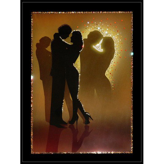 Картина Встреча Влюбленных c кристаллами Swarovski