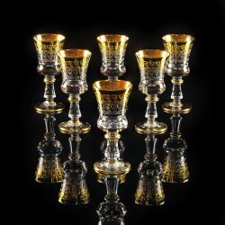 Набор рюмок из хрусталя на 6 персон Cremona