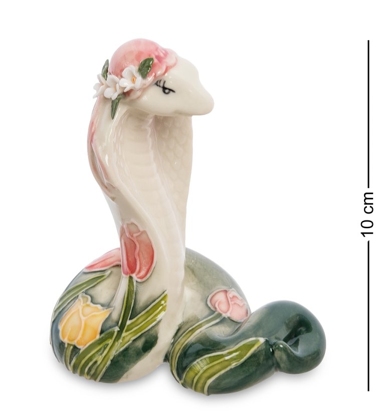 Фигурка из фарфора Царевна Змея в розовой шляпке Pavone JP-51/ 7