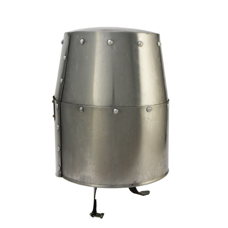 Шлем крестоносца с медной отделкой Ведро Nautical NA-36190, оборотная сторона